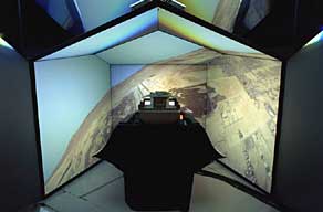 Wide Angle Single eyePoint display